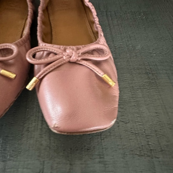 Tory Burch Pink Size 5 Ballet Flat Square Toe - Picture 10 of 12